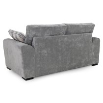 Maik Plush Velvet 3 Seater Sofa In Grey