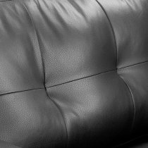 Jerri Faux Leather 2 Seater Sofa In Black