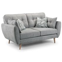 Zincate Fabric 3+2 Seater Sofa Set In Grey