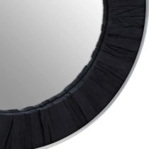 Kaia Wall Mirror Round With Black Wooden Frame