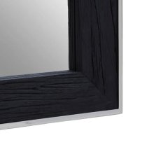 Kaia Wall Mirror Rectangular With Black Wooden Frame