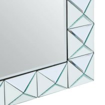 Yaiza Wall Mirror Rectangular With Pyramid Edged Frame