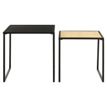 Daire Metal Nest Of 2 Tables In Black