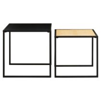 Daire Metal Nest Of 2 Tables In Black