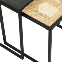 Daire Metal Nest Of 2 Tables In Black