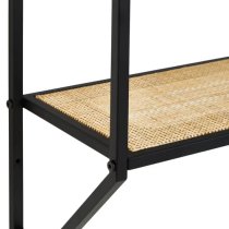 Daire Metal 2 Tier Wall Shelf In Black