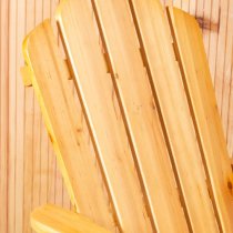 Baxter Outdoor Solid Wood Rocking Chair In Natural