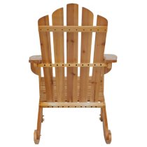 Baxter Outdoor Solid Wood Rocking Chair In Natural