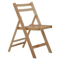 Baxter Outdoor Solid Wood Folding Chair In Natural