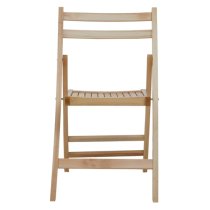 Baxter Outdoor Solid Wood Folding Chair In Natural