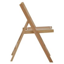 Baxter Outdoor Solid Wood Folding Chair In Natural