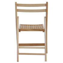 Baxter Outdoor Solid Wood Folding Chair In Natural