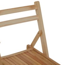 Baxter Outdoor Solid Wood Folding Chair In Natural