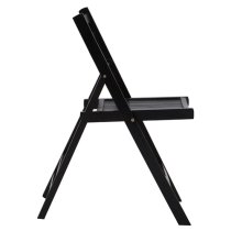 Baxter Outdoor Solid Wood Folding Chair In Black