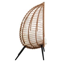 Gazit Outdoor Egg Design Seating Chair In Natural Rattan Effect