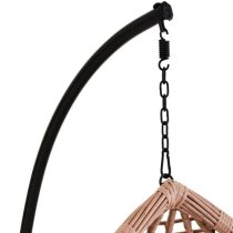 Gazit Outdoor Single Hanging Chair With Cut Out Sides In Natural