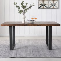 Constable Wooden Dining Table Rectangular In Rustic Oak