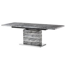 Parini Large Extending Dining Table In Melange Marble Effect