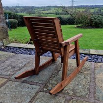 Vail Timber Rocking Chair In Brown