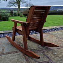 Vail Timber Rocking Chair In Brown