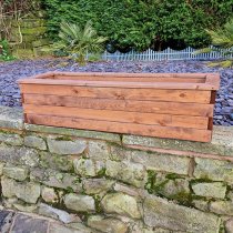 Vail Timber Trough Extra Large In Brown