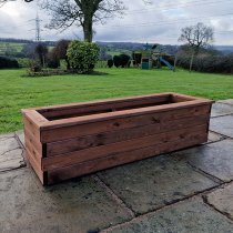 Vail Timber Trough Extra Large In Brown