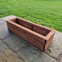 Vail Timber Trough Extra Large In Brown