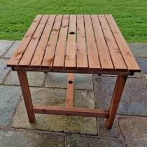 Vail Timber Garden Dining Table Small Rectangular In Brown