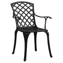 Shelton Cast Aluminium 3 Piece Bistro Set In Black