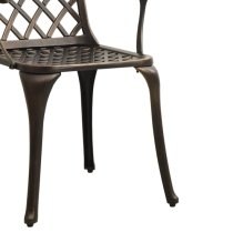 Durham Cast Aluminium 3 Piece Bistro Set In Bronze