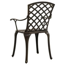 Durham Cast Aluminium 5 Piece Bistro Set In Bronze