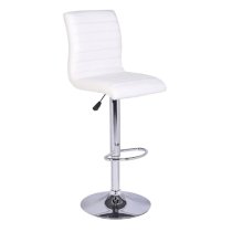 Caprice Large Melange Effect Bar Table 6 Ripple White Stools