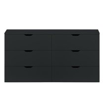 Beile Wooden Chest Of 6 Drawers In Black