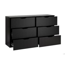 Beile Wooden Chest Of 6 Drawers In Black