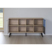 Maili Wooden Sideboard 2 Doors In Beech And Multicolour