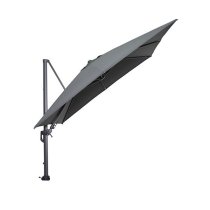 Hugo Cantilever Parasol In Dark Grey With Granite Base