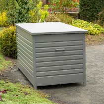 Cyan Medium Aluminium Cushion Box In Artic Grey