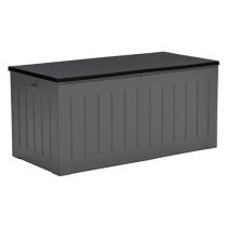 Pixie Extra Large Moulded Plastic Cushion Box In Dark Grey