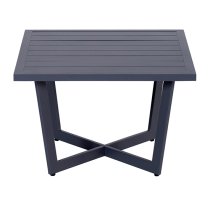 Idriya Aluminium Outdoor Side Table Large In Carbon Black