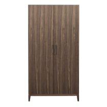 Cais Wooden Wardrobe With 2 Doors In Walnut