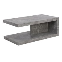 Lyra Wooden Coffee Table In Concrete Effect