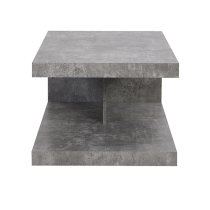 Lyra Wooden Coffee Table In Concrete Effect