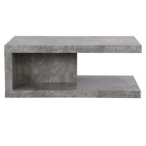 Lyra Wooden Coffee Table In Concrete Effect