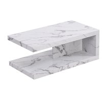 Lyra High Gloss Coffee Table In Diva Marble Effect