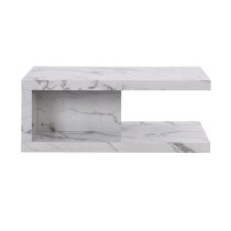 Lyra High Gloss Coffee Table In Diva Marble Effect