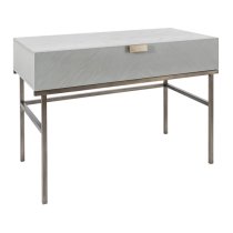 Lucy Wooden Dressing Table With 1 Drawer In Grey Oak