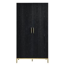 Talor Wooden Wardrobe With 2 Doors In Wenge