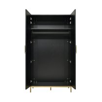 Talor Wooden Wardrobe With 2 Doors In Wenge