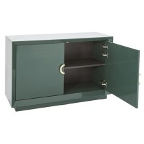 Quin High Gloss Sideboard With 2 Doors In Green